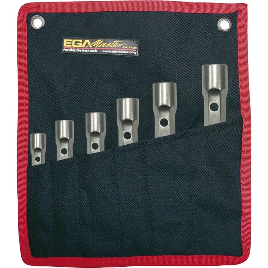Set of 6 Pieces of Socket Double Ended Wrenches 6-7/16-17mm Titacrom