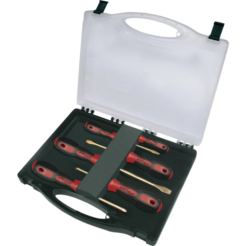 Set of 6 Screwdrivers (Slotted and PH) Non Sparking Al-Bron