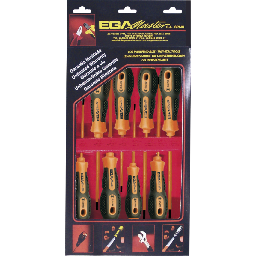 Set of 8 Screwdrivers Mastertok 1000V