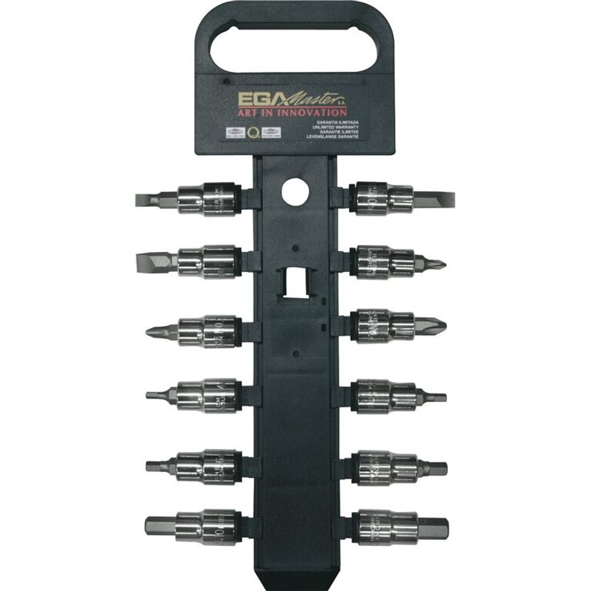Set of 8 Socket Bits 1/2" TORX (T20-T55)