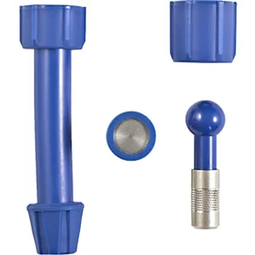 Set of Nozzles, For Alkaline Solutions, Stainless Steel/Blue