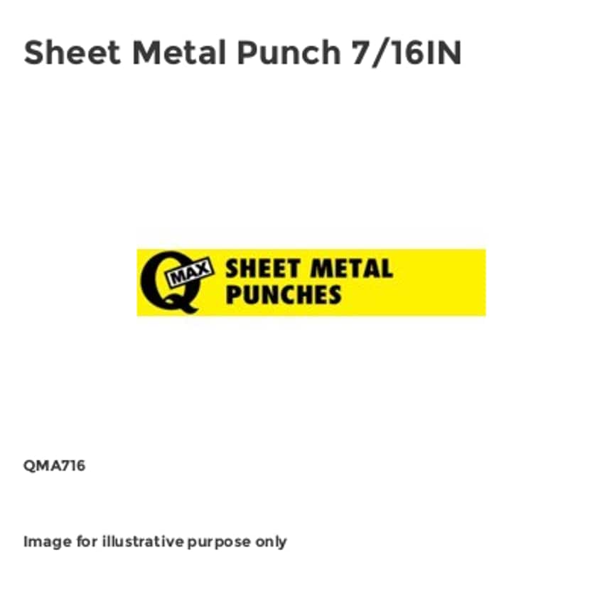Sheet Metal Punch 7/16IN
