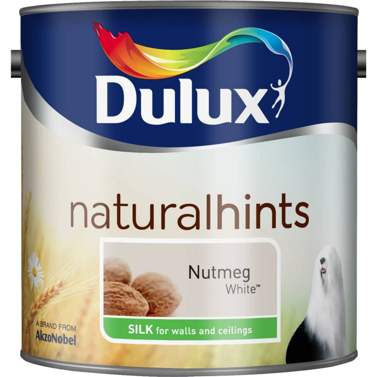 Silk Paint 2.5 Litre Nutmeg White