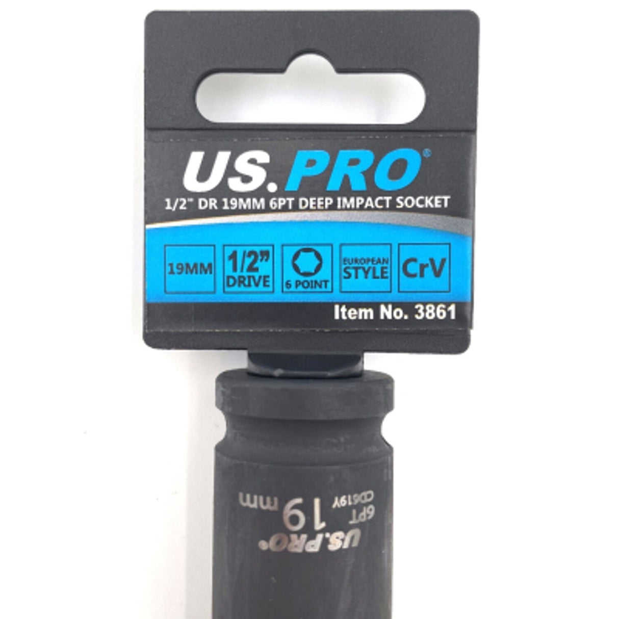 Single 19mm Deep Impact Socket 1/2in Drive