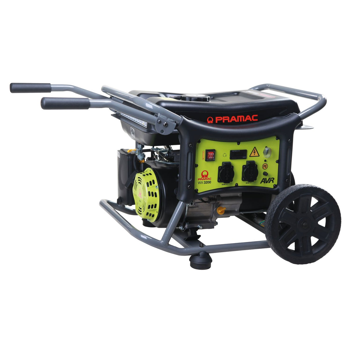 Single Phase Generator 230V 50Hz AVR Electric Start/Petrol/Whel Kit Stage V - WX3200