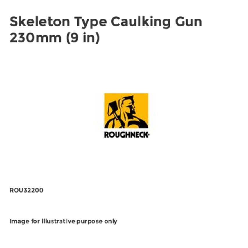 Skeleton Type Caulking Gun 230mm (9 in) ROU32200