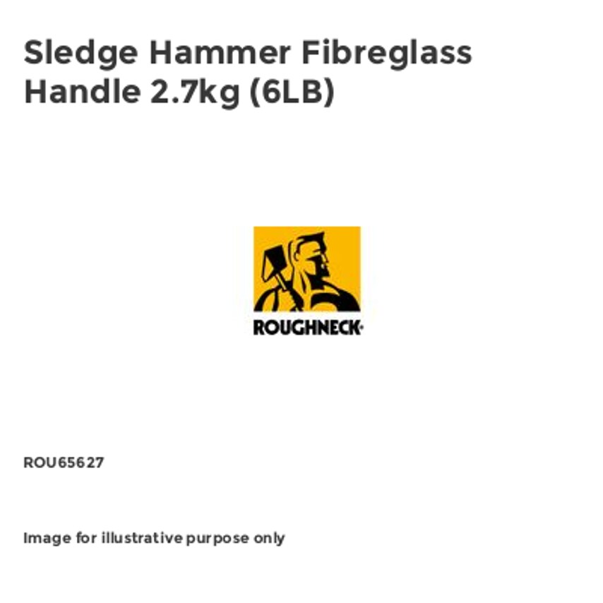 Sledge Hammer Fibreglass Handle 2.7kg (6LB)