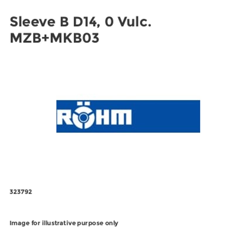 Sleeve B D14, 0 Vulc. MZB+MKB03