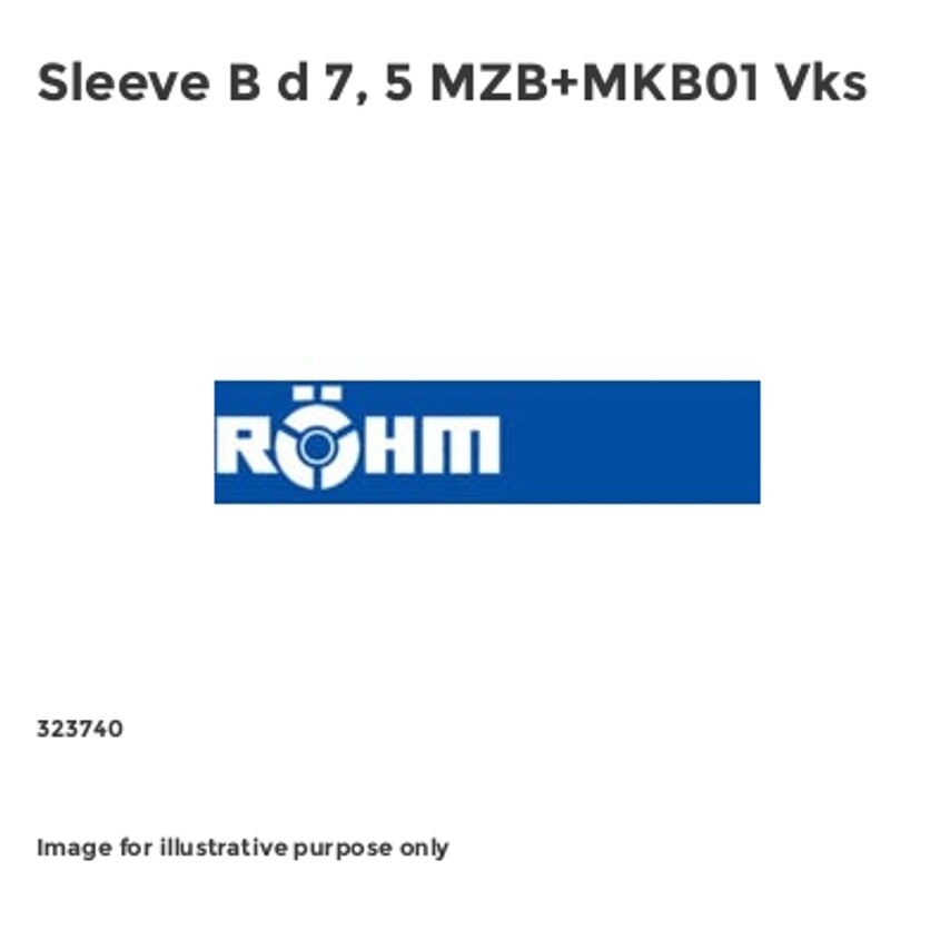 Sleeve B d 7, 5 MZB+MKB01 Vks