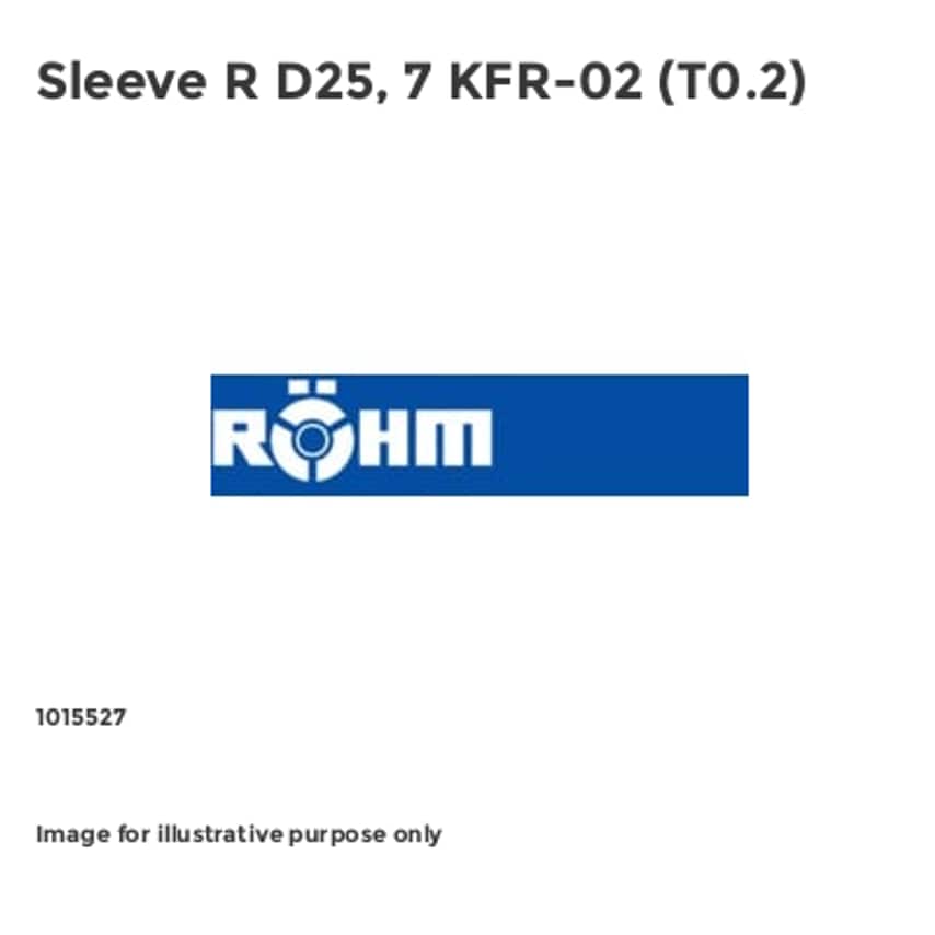 Sleeve R D25, 7 KFR-02 (T0.2)