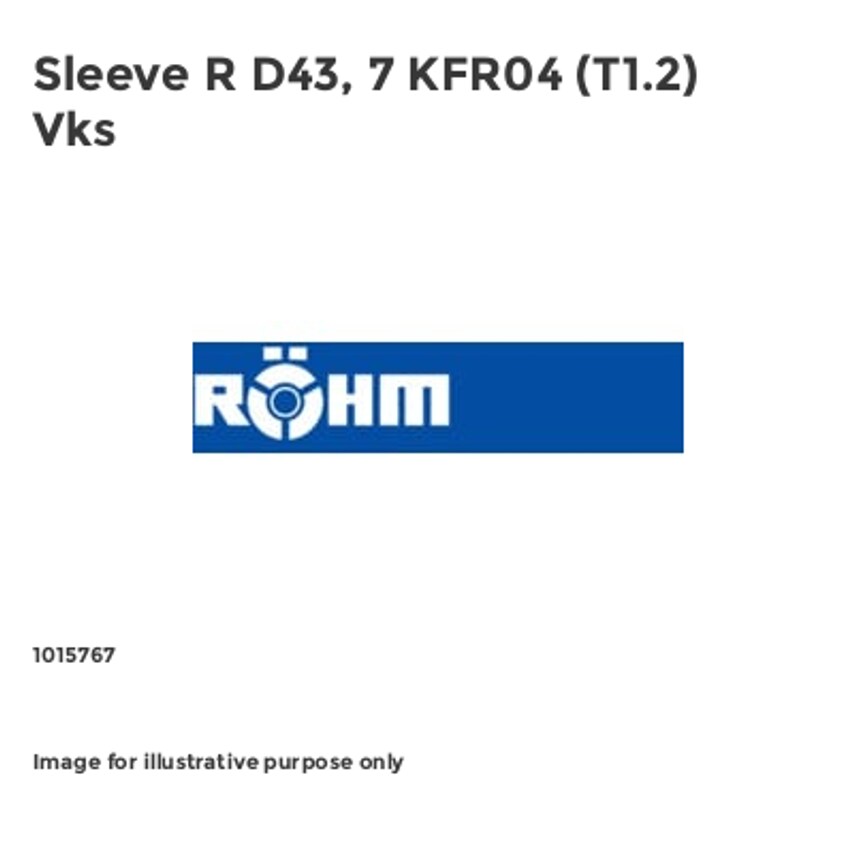 Sleeve R D43, 7 KFR04 (T1.2) Vks