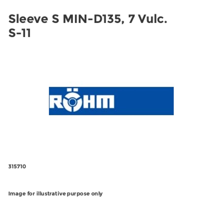 Sleeve S MIN-D135, 7 Vulc. S-11