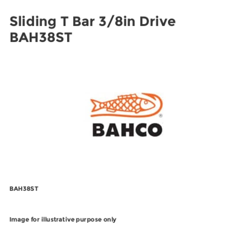 Sliding T Bar 3/8in Drive BAH38ST