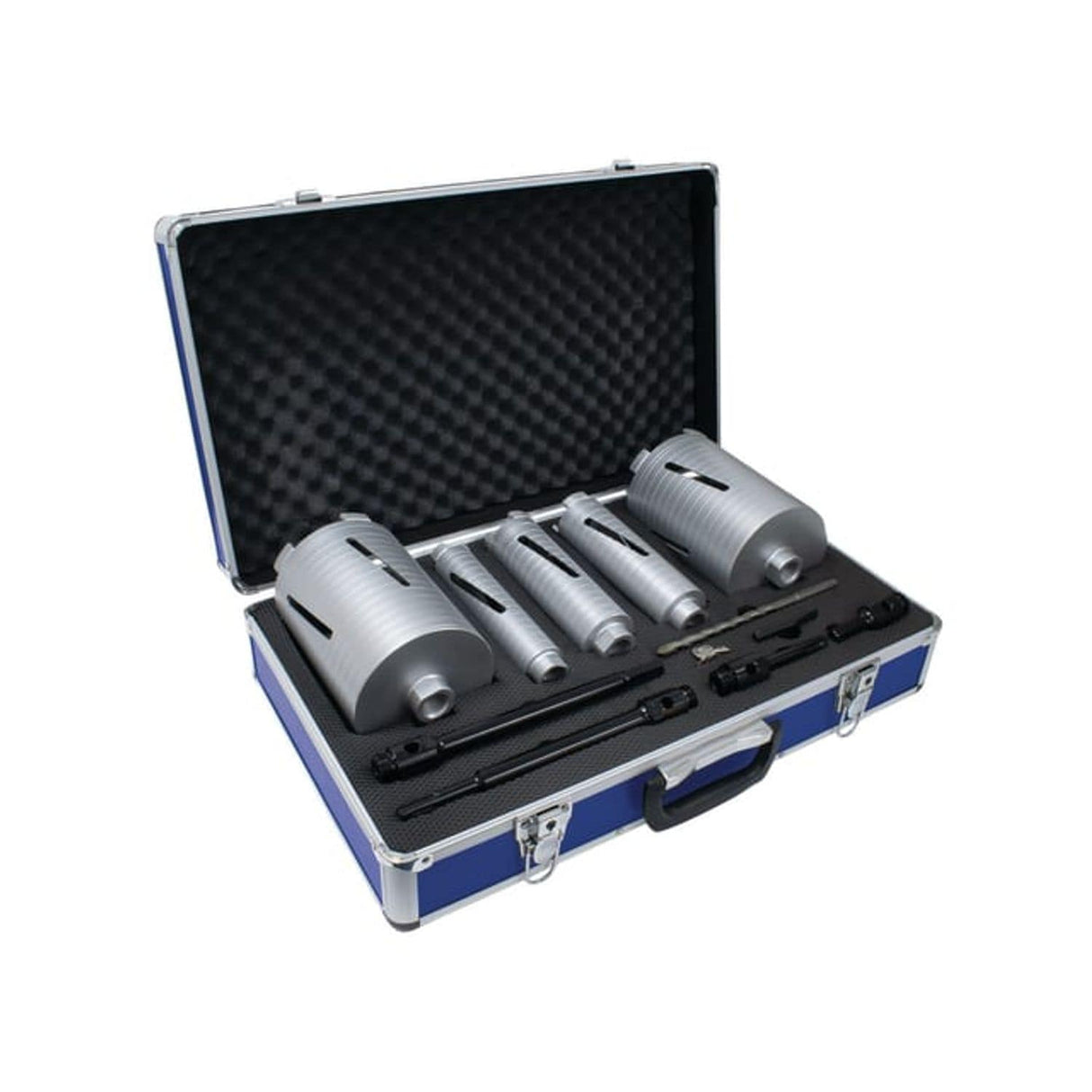 Slotted Dry Core Drill X90 Grade Kit, 11 Piece
