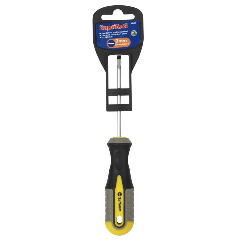 Slotted Head Screwdriver 75mm x 3mm
