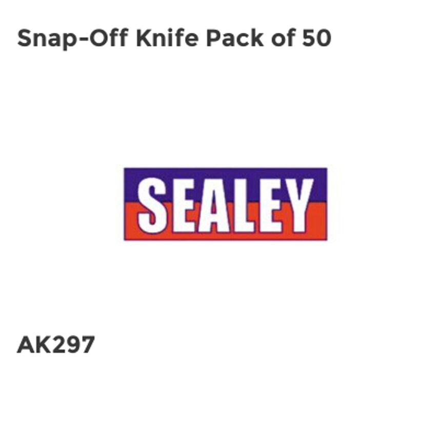Snap-off Knife, Pack of 50