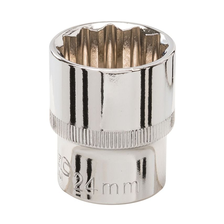 Socket 1/2" Drive 12pt Metric 24mm