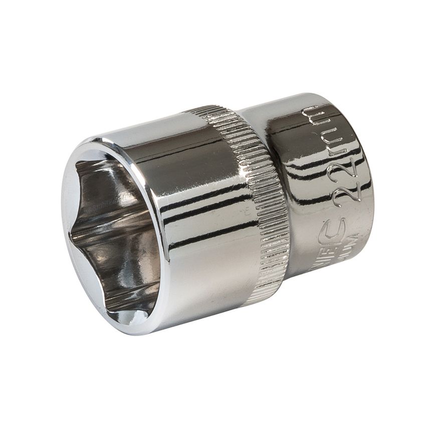 Socket 1/2" Drive 6pt Metric 22mm
