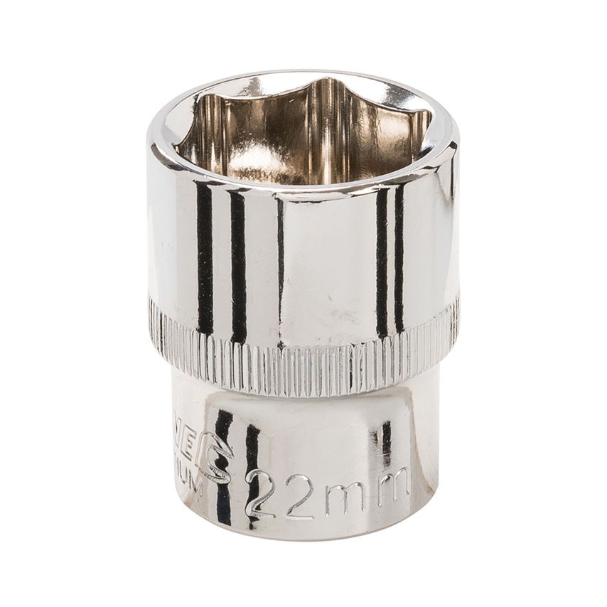 Socket 1/2" Drive 6pt Metric 22mm