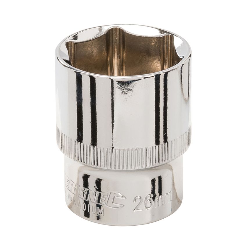 Socket 1/2" Drive 6pt Metric 26mm