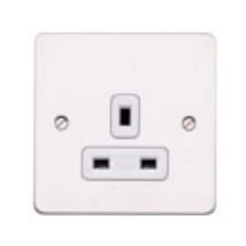 Socket 1 Gang Unswitched Dual Earth 13A Lustrous Black Blk Inserts - K14780LBKB