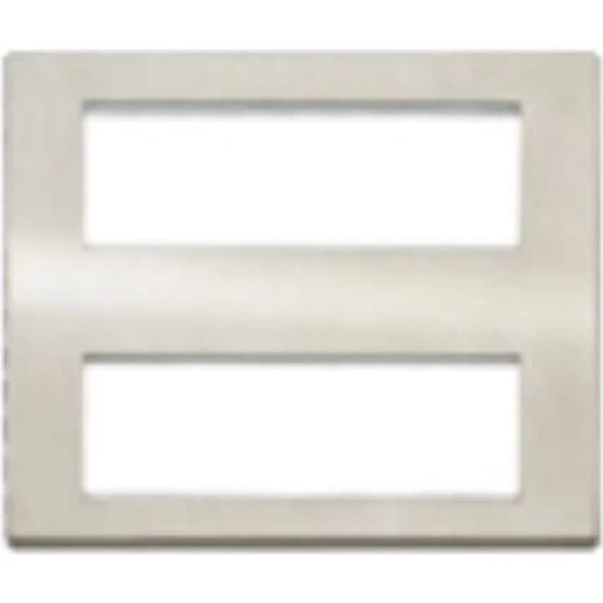 Socket 2 x 6 Module Euro Antique Brass Combi Plate