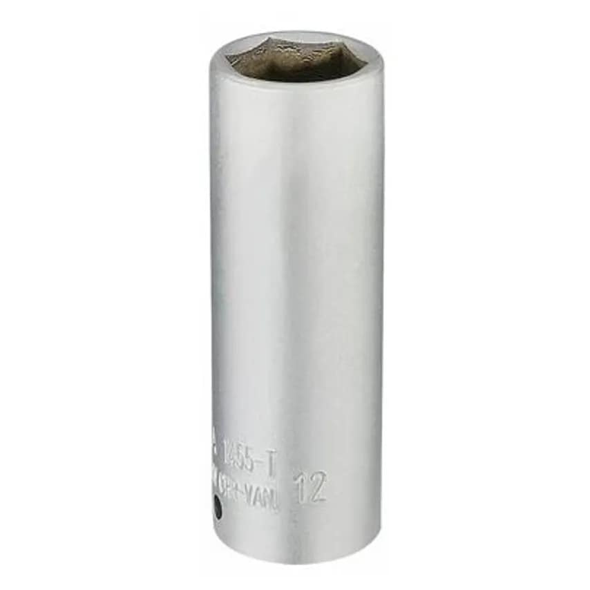 Socket Metric Deep 1/4in Sq/drive 12mm