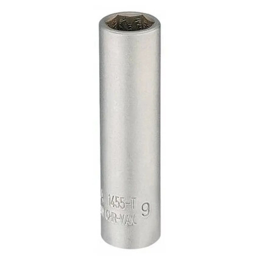 Socket Metric Deep 1/4in Sq/drive 9mm