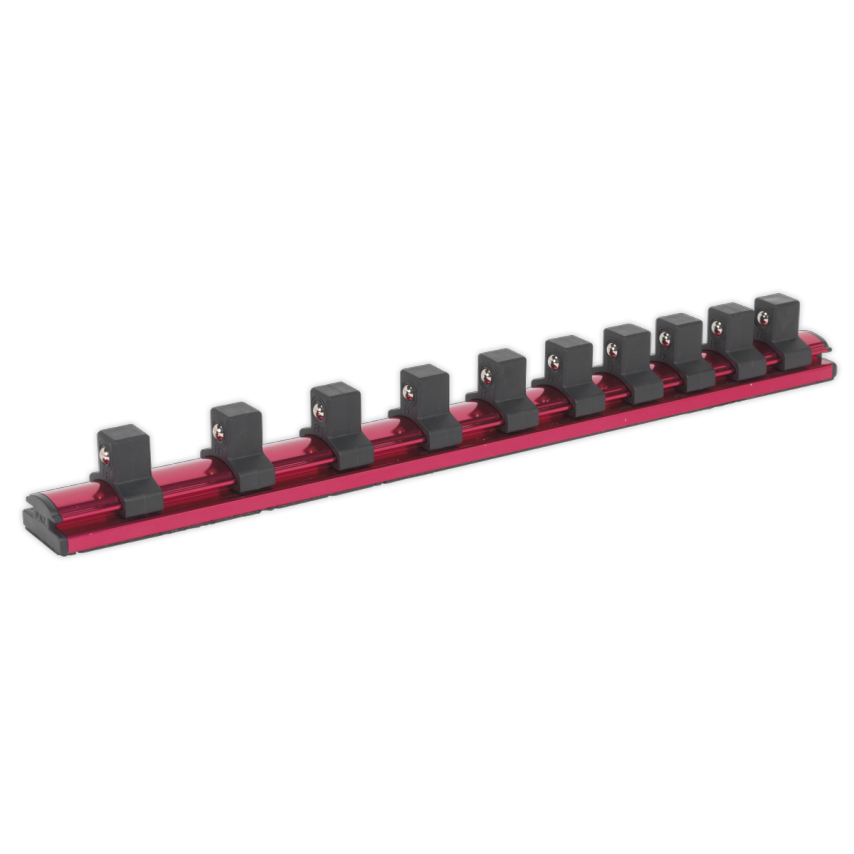 Socket Retaining Rail Magnetic 1/2" Square Drive 10 Clips
