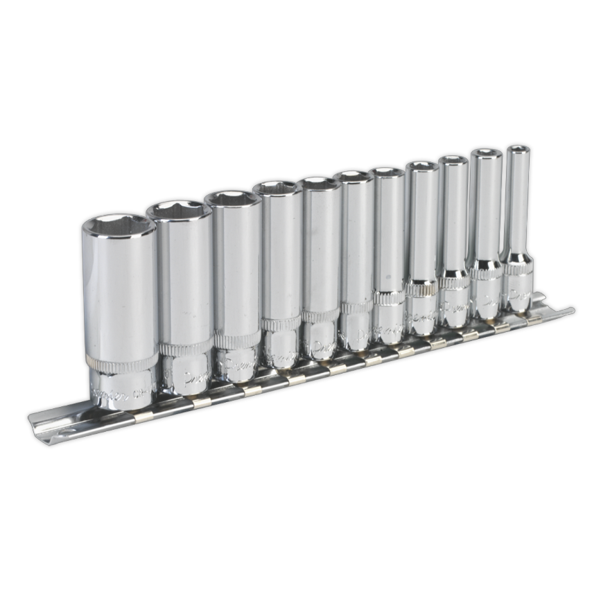 Socket Set11 Piece 1/4" Square Drive Deep WallDrive Imperial