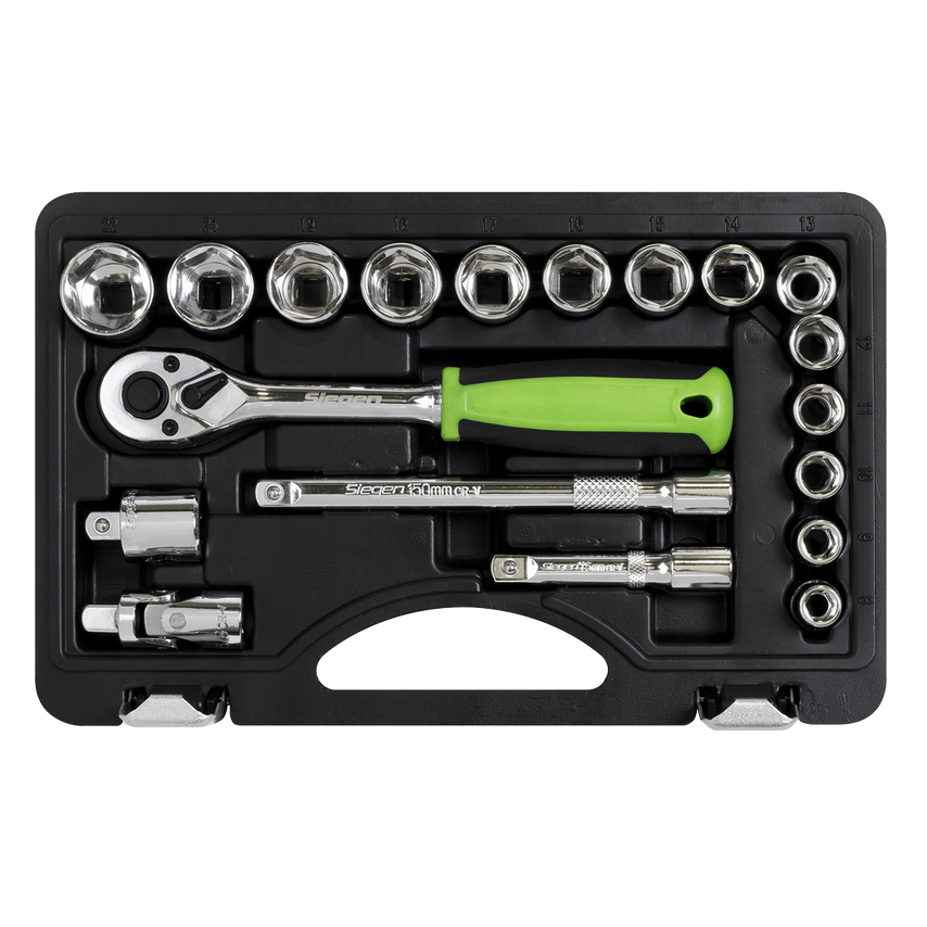 Socket Set19 Piece 3/8"SQ. Drive Metric