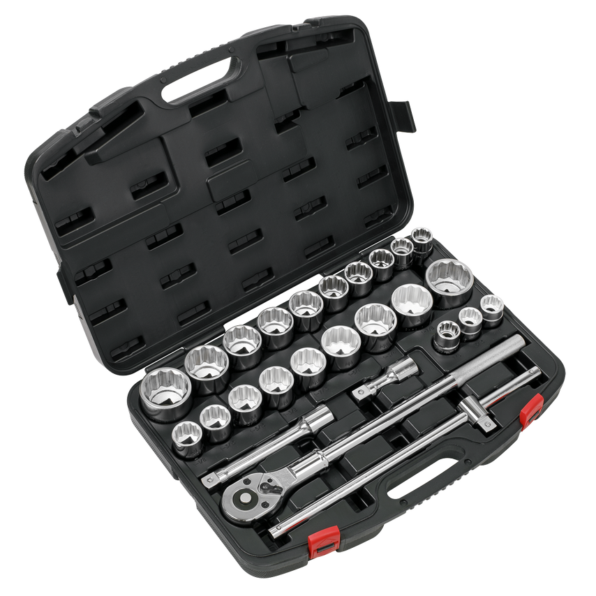 Socket Set26 Piece 3/4"SQ. Drive 12-Point WallDrive
