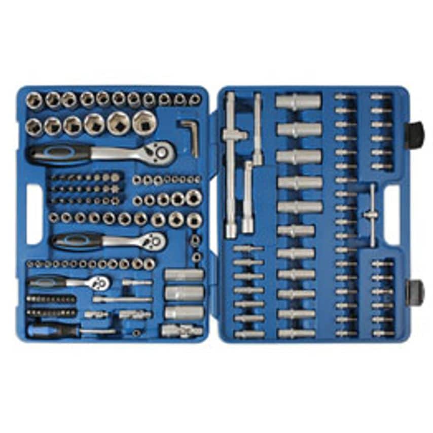Socket Set 1/4"D, 3/8"D, 1/2"D 171 Piece