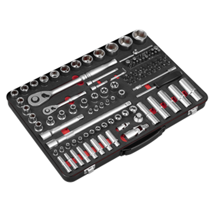 Socket Set 1/4" & 1/2"Sq Drive 108pc - Premier Platinum Series