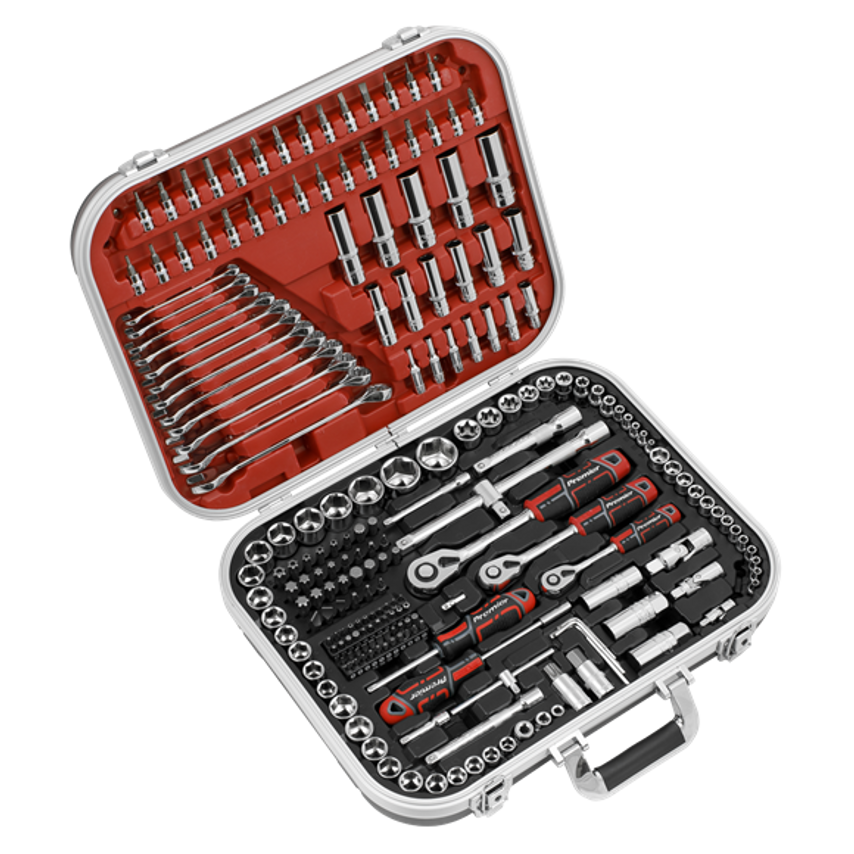 Socket Set 216pc 1/4", 3/8" & 1/2"Sq Drive WallDrive - AK7982