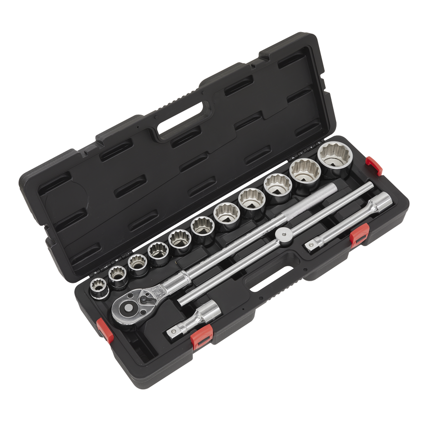 Socket Set 3/4"SQ. Drive 12-Point WallDrive15 Piece Metric