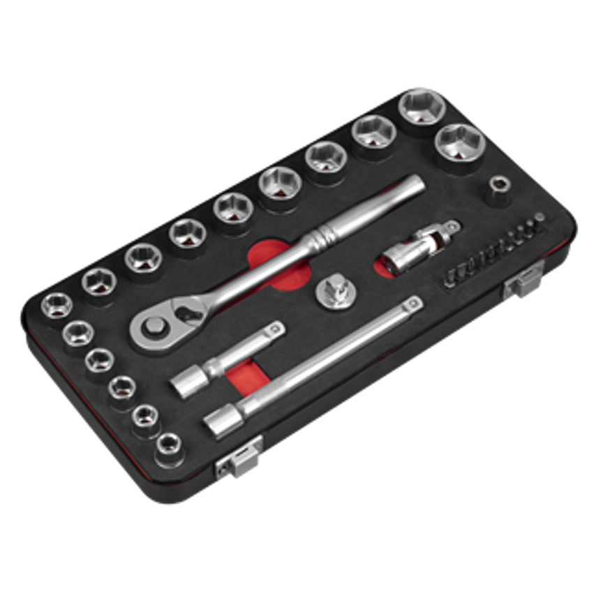 Socket Set 3/8"Sq Drive 31pc - Premier Platinum Series