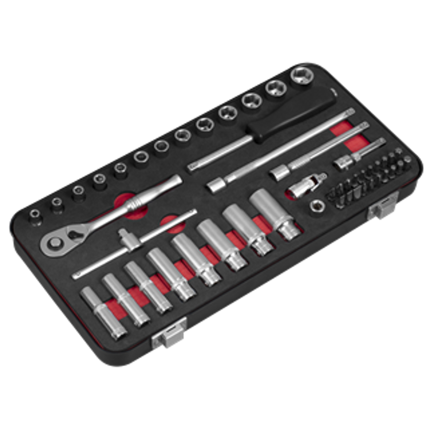 Socket Set 49pc 1/4"Sq Drive Premier Platinum Series