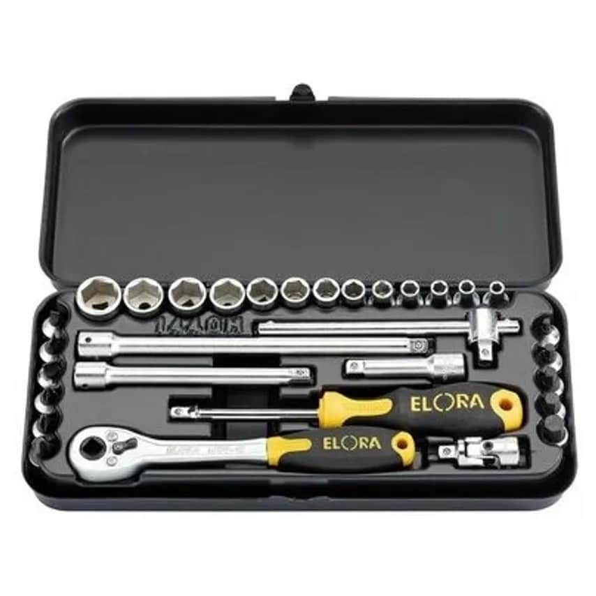 Socket Set Metric 1/4in S/d