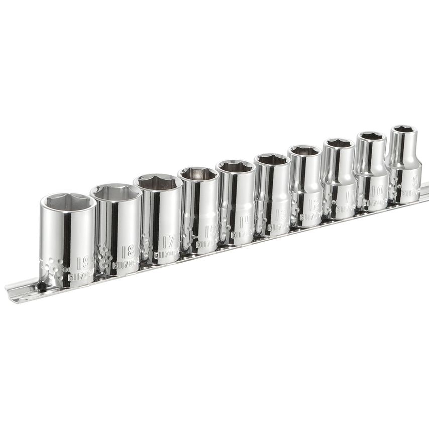 Socket Set of 10 Metric 1/2in Drive