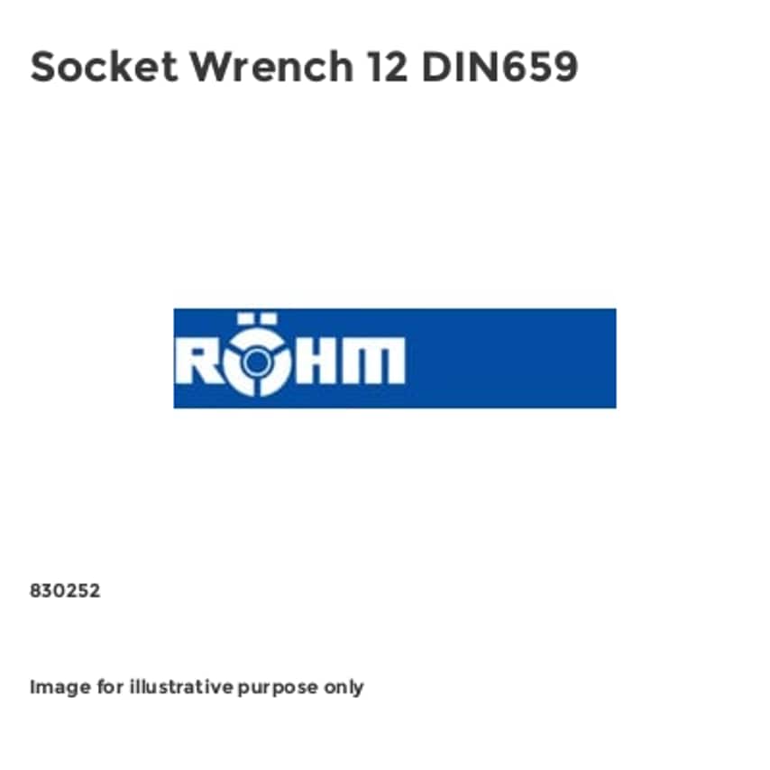 Socket Wrench 12 DIN659