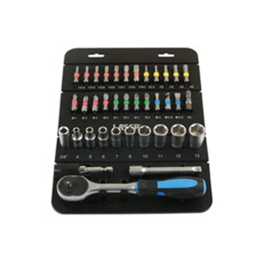 Socket & Bit Set 1/4"D 37 Piece