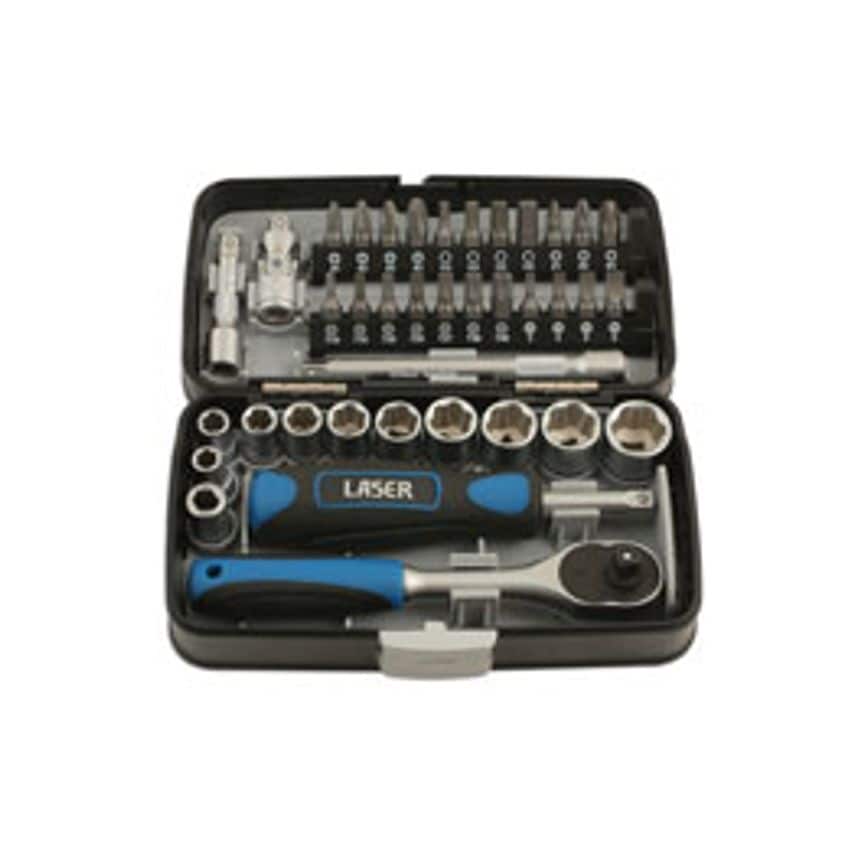 Socket & Bit Set 1/4"D 38 Piece
