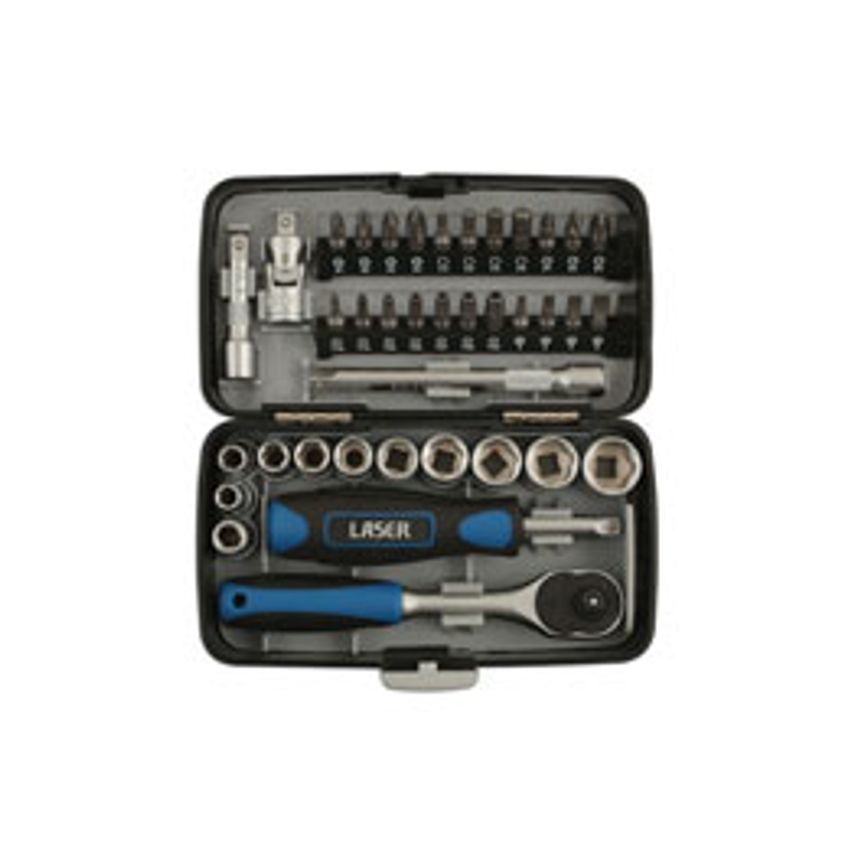 Socket & Bit Set 1/4"D 38 Piece