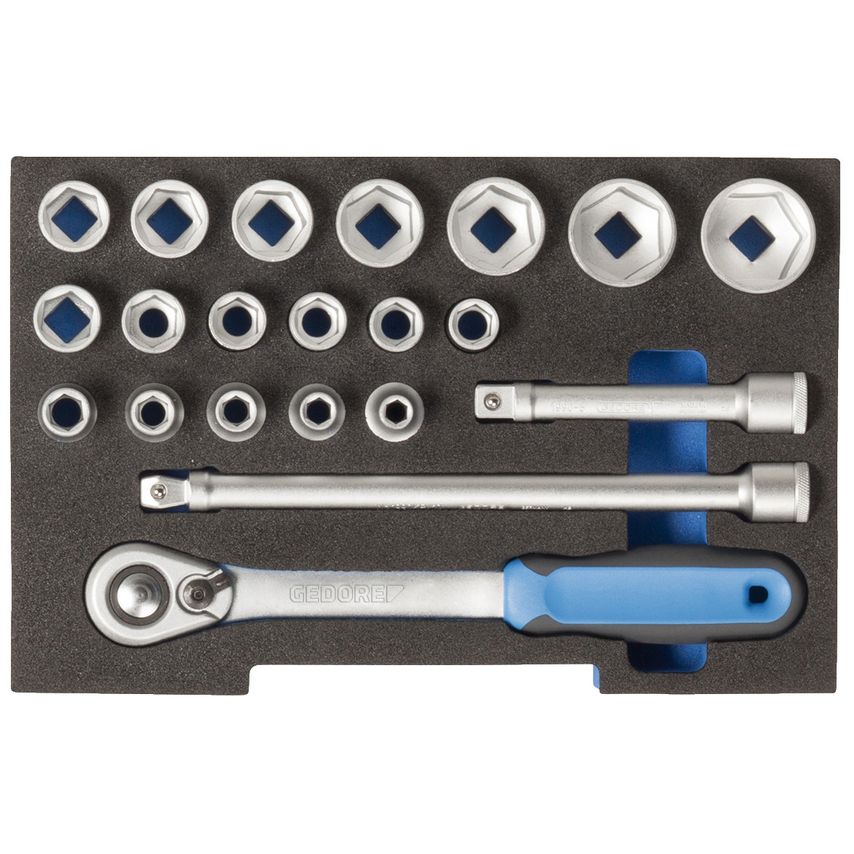 Socket set 1/2" in 1/2 L-BOXX 136 module