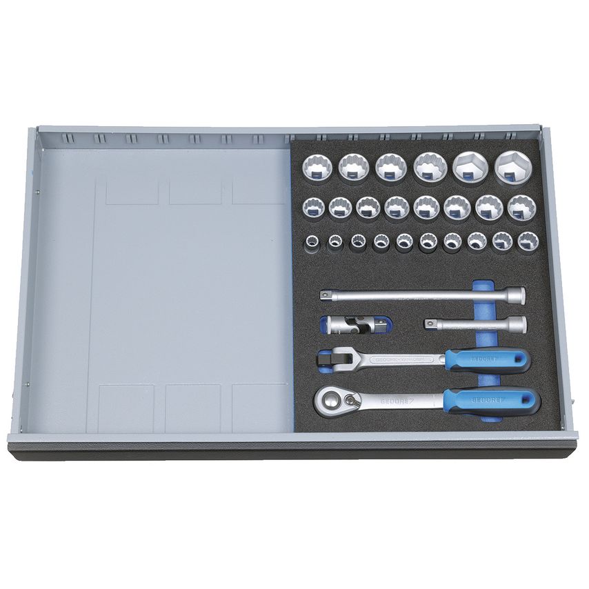 Socket set 1/2" in CT module 29 pcs