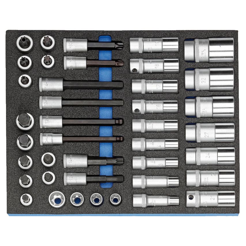 Socket set 1/2" in CT module 40 pcs
