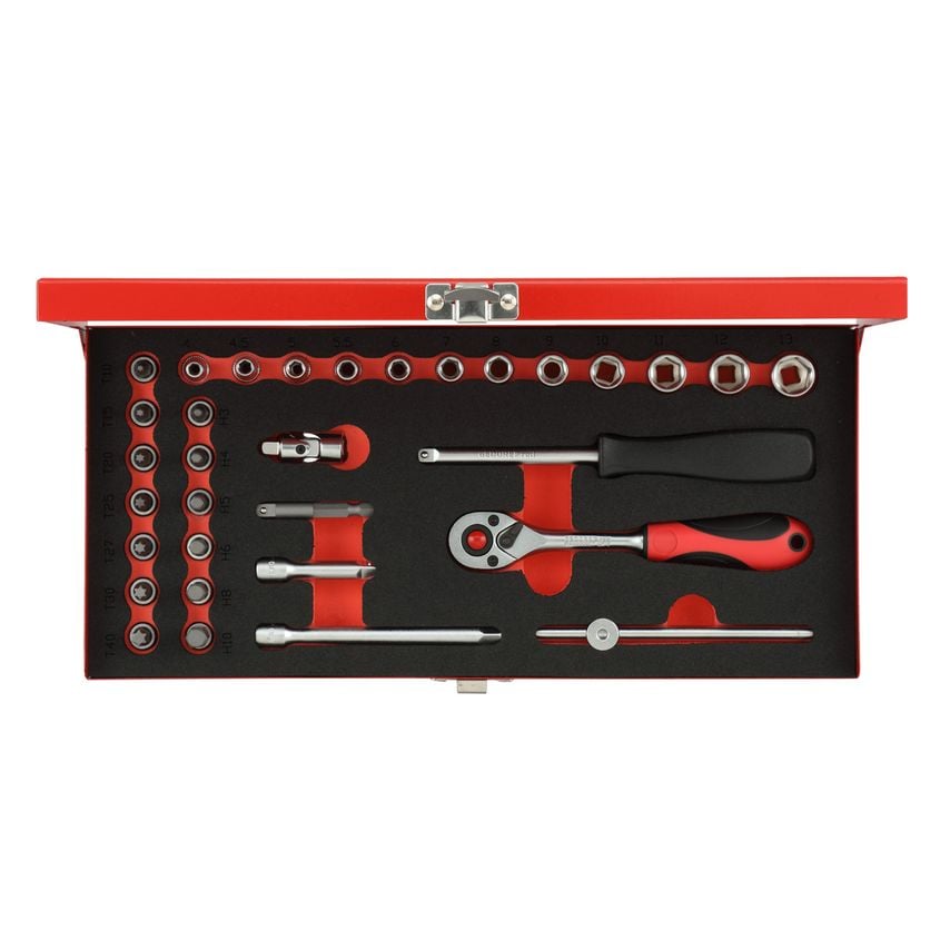 Socket set 1/4 4-13mm 32pcs