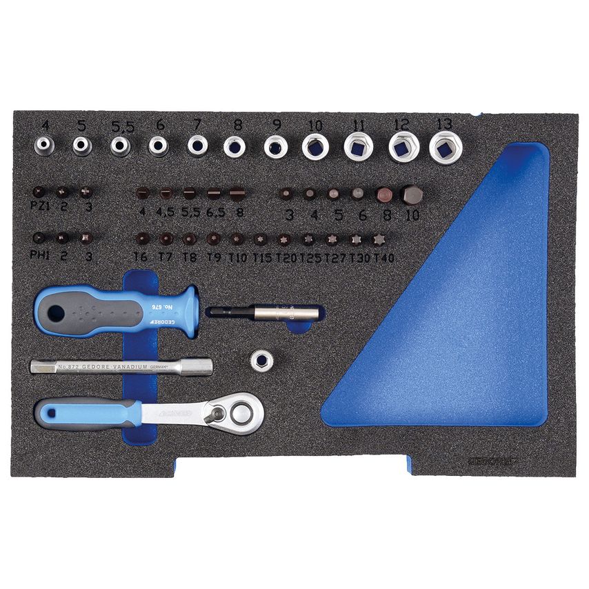Socket set 1/4" in 1/2 L-BOXX 136 module