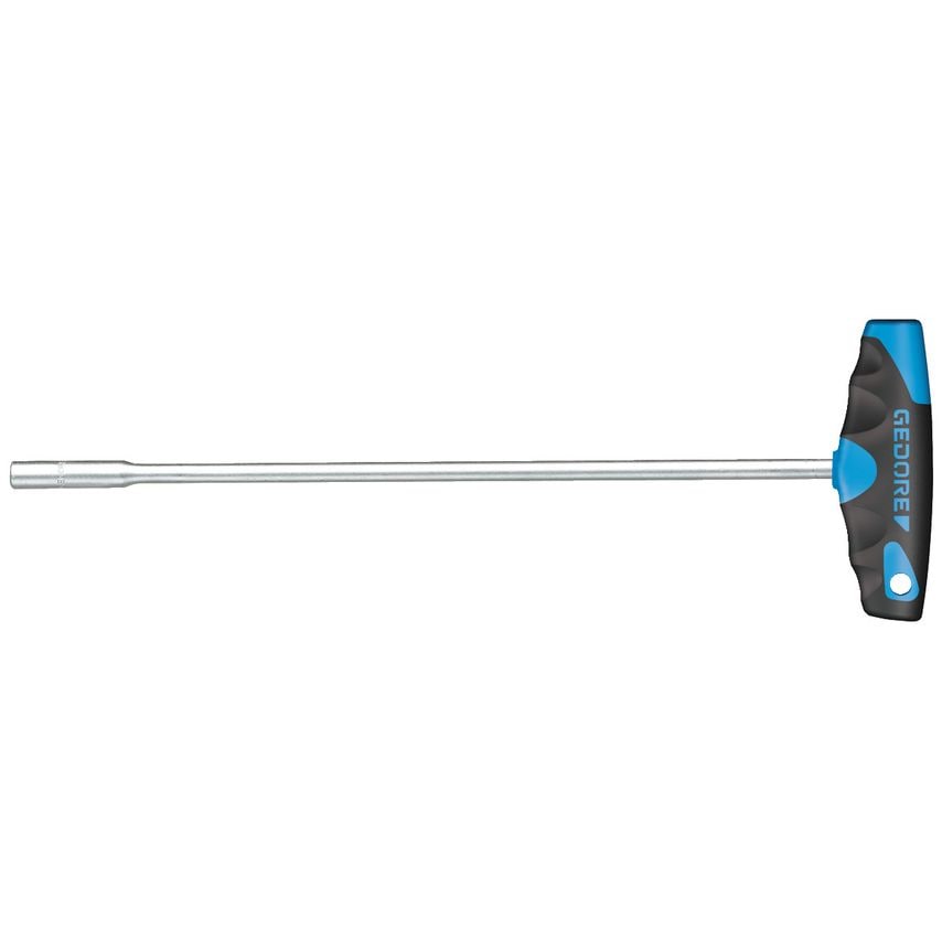 Socket wrench with 2C-T-handle 8 mm